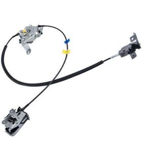 Rear Left Driver Side Door Latch Lock and Cable compatible for Ford F-250