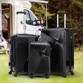 3 PCS Hardshell Luggage Travel Set, Expandable Suitcase with Spinner Wheels, Lightweight Carry-On TSA Lock, 20/24/28