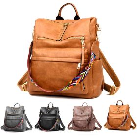 Vintage Women Girls Backpack PU Leather Travel School Bag Shoulder Handbag Purse