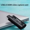 4K HDMI Video Capture Card; Camera Link Card Game Capture Card Audio Capture Adapter HDMI To USB 2.0 Recording Capture Device For Streaming Media