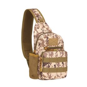 Military Tactical Shoulder Bag; Trekking Chest Sling Bag; Nylon Backpack For Hiking Outdoor Hunting Camping Fishing (Material: Nylon, Color: Desert Digital)