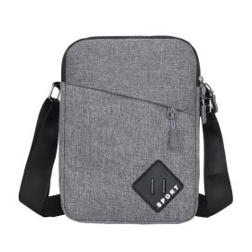 Men Women Messenger Bag Chest Fanny Packs Cross Body Travel Shoulder Backpack US (Color: Gray, Model: Sling Bag)