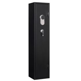 Digital Keypad Gun Safe Quick Access Electronic Storage Steel Security Cabinet (Color: Black)