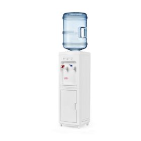 Hot and Cold-Water Cooler Dispenser with Child Safety Lock (Type: Water Dispenser, Color: White)